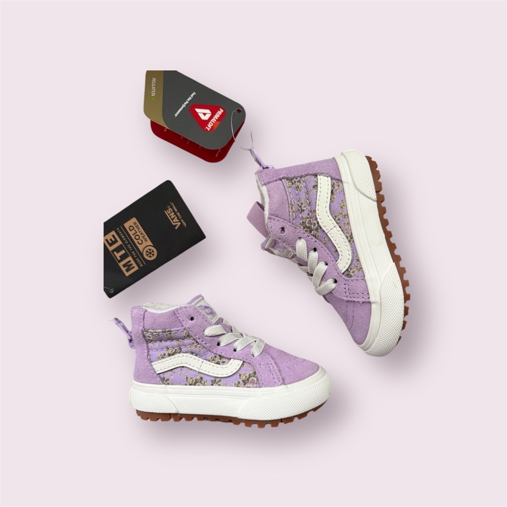 Vans Kids Lilac High-Top Sneakers